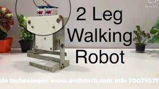 Two leg walking robot school project [upl. by Anailuig]