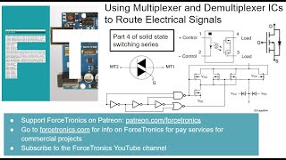 Using Multiplexer and Demultiplexer ICs to Route Electrical Signals [upl. by Josefina1]