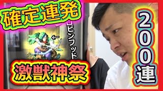 【モンスト】激獣神祭２００連ガチャ！？ロビンフッド出るまでガチャ引いたらマジで事故りました。 [upl. by Trabue]