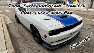 TwinTurbo HurricanePowered Dodge Challenger Drag Pak [upl. by Tien]