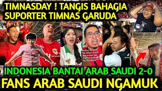 TANGIS HARU SUPORTER TIMNAS MENANG 20 ATAS ARAB SAUDI NOBAR DI MANAMANA RAKYAT INDONESIA BAHAGIA [upl. by Assiluy]