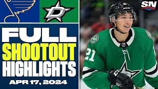 St Louis Blues at Dallas Stars  FULL Shootout Highlights  April 17 2024 [upl. by Austen]