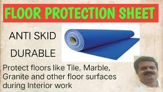 Perfect floor protection sheetprotect your tiles  Marbleswooden floor [upl. by Oinotnas208]