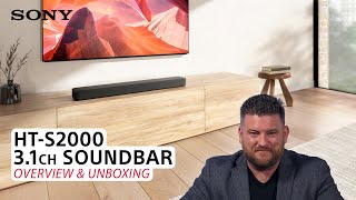 Sony  HTS2000 31ch Dolby Atmos® Soundbar – Product Overview and Unboxing [upl. by Rianon]