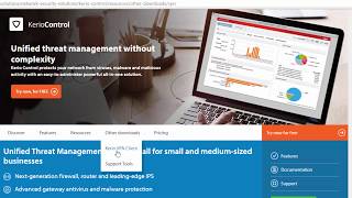 Kerio Control UTM v93  42  Download VPN client software [upl. by Safier802]