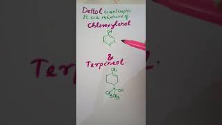 Dettol antiseptic is a mixture of Chloroxylenol amp terpineol Structure of Chloroxylenol terpineol [upl. by Scrope450]