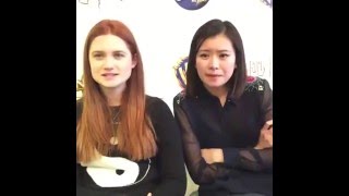 HP Celebration Bonnie Wright amp Katie Leung QampA Live [upl. by Corwun]