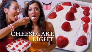 CHEESECAKE LIGHT Pronta in Pochi Minuti  Carlitadolce [upl. by Tloc]