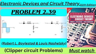 Electronic Devices and Circuit theory chapter 2 problem 39  Boylested Electronics  Chapter 2 [upl. by Bonny]