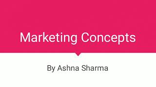 Marketing Concepts [upl. by Sheena]