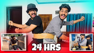 24 HOURS STUCK WITH BROTHER CHALLENGE 😱 [upl. by Waverley]