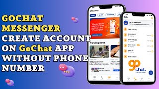 GoChat Messenger How to create account on go chat app without phone number [upl. by Iggy980]