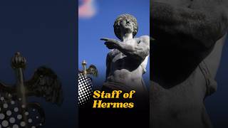 Staff of Hermes caduceus youtubeshorts shortfeed facts ancientsymbols greekgods symbols [upl. by Demmahom120]