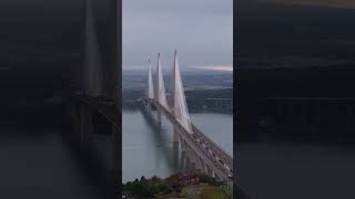 The Queensferry Crossing fife edinburgh scotland forthbridges drone [upl. by Redmund]