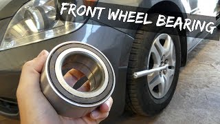 HOW TO REPLACE FRONT WHEEL BEARINGS without PRESS [upl. by Ailin]