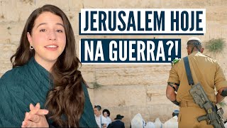 COMO ESTÁ JERUSALEM NA GUERRA Israel com Aline [upl. by Htrow669]