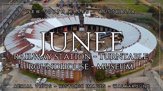 Aerial view  Historic images  Walkaround  Junee Railway Station  New South Wales Australia [upl. by Andres]