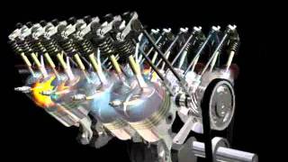 Animated V8 Engine [upl. by Timon475]