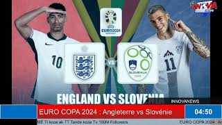 EURO COPA 2024  Angleterre vs Slovenie [upl. by Otrepur597]