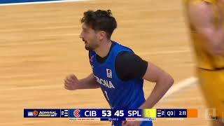 AdmiralBet ABA League 202425 highlights Round 8 Cibona  Split 9112024 [upl. by Tingley450]