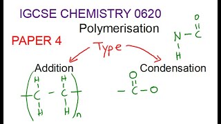 iGCSE CHEMISTRY 0620 Polymerisation FULL BASIC EXPLANATION [upl. by Diba]