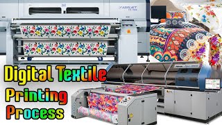 Digital Textile Printing Process  Direct fabric printing and Sublimation Printing Step by Step Exp [upl. by Kelam]