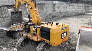 Huge Terex RH170 Front Shovel Mining Excavator Loading Dumpers [upl. by Vincenz]