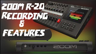 New ZOOM R20 Digital Multitrack Digital Recorder Interface Mixer Recording amp Features [upl. by Nileuqaj]