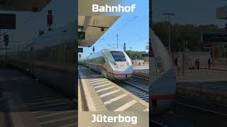 ICE fährt durch am Bahnhof Jüterbog  Ganz schön schnell [upl. by Atekihc]