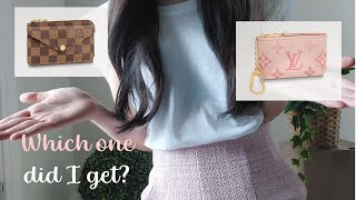 LOUIS VUITTON KEY POUCH WALLET BAG REVEAL UNBOXING  Recto Verso or Gradient Pink Luxury Thoughts [upl. by Llenyaj]