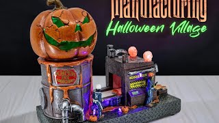 Halloween 2024 PREORDER FG SQUARE Pumpkin Pie Factory Manufacturing Village House halloween2024 [upl. by Luana]