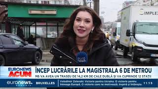 Încep lucrările la magistrala de metrou către Aeroportul Otopeni Unde se instalează primul șantier [upl. by Philippa213]