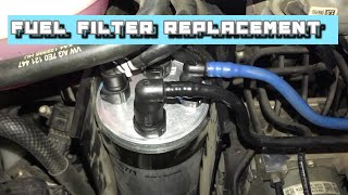 Fuel Filter Replacement  Vw Transporter T6  Yakıt Filtresi Değişimi [upl. by Nolyaj]