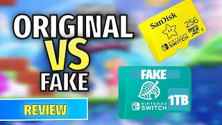 Review Comparativa Memoria Nintendo Switch Original Vs Fake [upl. by Lepley]