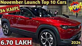 November 2024 Launch Most Awaited cars  Upcoming Cars in india 2024 [upl. by Ylecic]