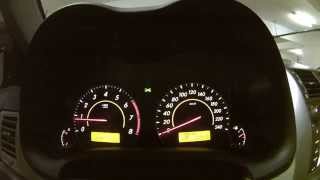 Ligando o Toyota Corolla Altis 2012 starting engine turning it on cluster view [upl. by Wahs]