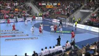 Danemark VS Espagne demi finale Handball 2011 Jan 28 2011 [upl. by Lymann]