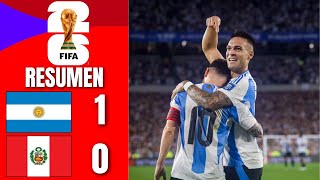 Lautaro Martínez Volley Goal  Argentina vs Peru 10 Highlights  2026 FIFA World Cup CONMEBOL [upl. by Yztim646]