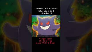 Gengar learn the fire type move quotWillOWispquot  pokemon edit [upl. by Orelia]