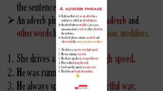 adverb phrase  adverb phrases english  adverb phrase examples  adverb phrase and clause [upl. by Mcmillan136]