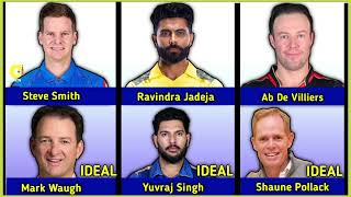 Famous Cricketers in their Ideals Cricketers [upl. by Ydnam]