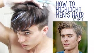 How to Highlight Mens Hair at Home [upl. by Kciredohr]