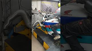 Honda NSR 125 R jc20 malossi 180cc dyno test hamownia z wydechem seryjnym gaźnik 30mm pwk Nibbi [upl. by Ennaxor]