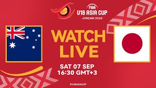 QuarterFinals  Australia v Japan  Full Basketball Game  FIBA U18 Asia Cup 2024 [upl. by Aitropal]