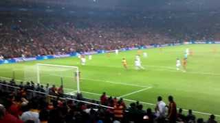 CL GalatasarayReal Madrid Drogba Legend goal Tribün Çekimi Stadium Live [upl. by Ylahtan]