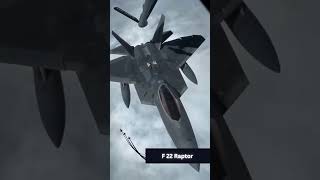 Mid air refueling  F 117  B2 bomber  F 22 Raptor  F 15  A 10 Thunderbolt  F 16 Falcon [upl. by Nylirrej]