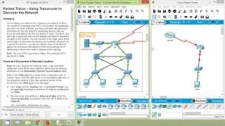 Packet Tracer  Using Traceroute to Discover the Network [upl. by Lahcear506]