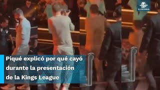 Gerard Piqué sufre caída en su presentación de la Kings League Américas [upl. by Nadean236]