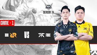 Game  1 RRQ HOSHI vs FNATIC ONIC  MPL ID S14 [upl. by Iuqcaj595]