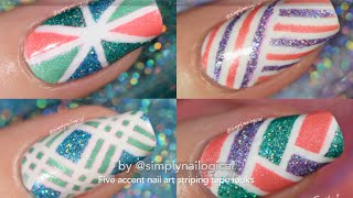 TUTORIAL  HOW TO APPLY STRIPING TAPE AND LACE GEL  GEL NAIL ART [upl. by Lukasz]